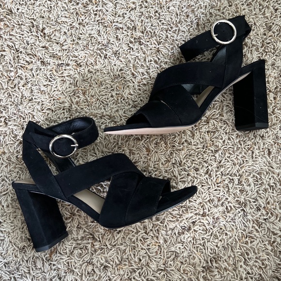 NEW Ann Taylor Suede Sandals - Picture 2 of 5